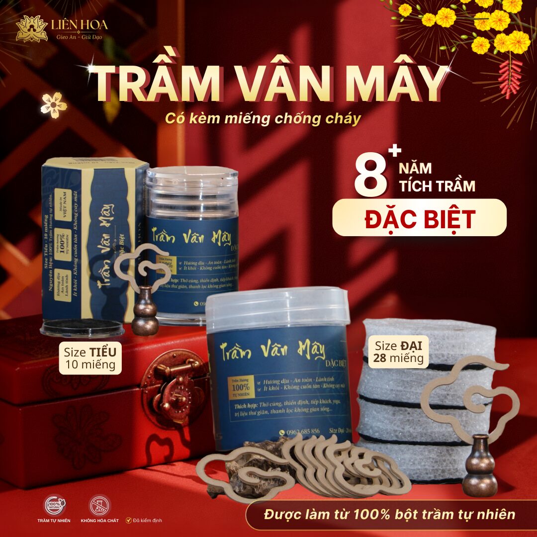 Trầm Vân Mây ĐẶC BIỆT (Tiểu - Đại) | Sạch | Thơm Dịu | 100% Tự Nhiên | Phong Thủy