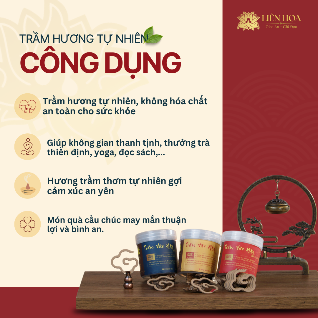Trầm Vân Mây ĐẶC BIỆT (Tiểu - Đại) | Sạch | Thơm Dịu | 100% Tự Nhiên | Phong Thủy - Ảnh 3