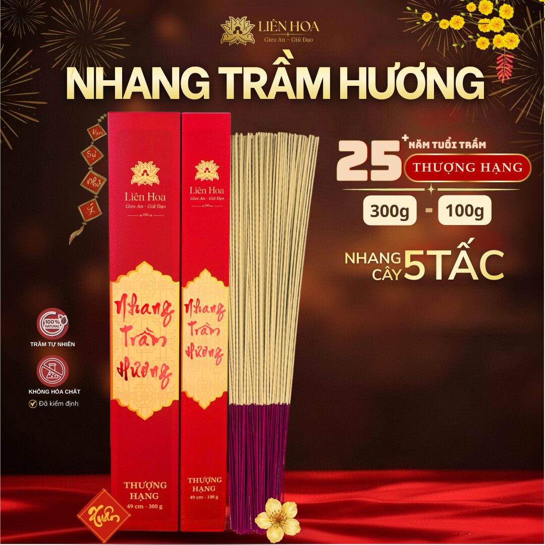 Nhang Trầm 49cm THƯỢNG HẠNG (100gr - 300gr)  | Trầm Sạch | Thơm Sâu | 100% Tự Nhiên | Thờ Cúng