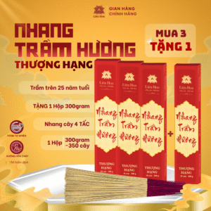 [MUA 3 TẶNG 1] Nhang Trầm THƯỢNG HẠNG (39cm-300gram) | Trầm Sạch | Thơm | 100% Tự Nhiên | Thờ Cúng