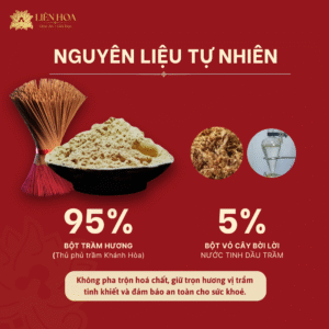 [MUA 3 TẶNG 1] Nhang Trầm THƯỢNG HẠNG (39cm-60gram) | Trầm Sạch | Thơm | 100% Tự Nhiên | Thờ Cúng