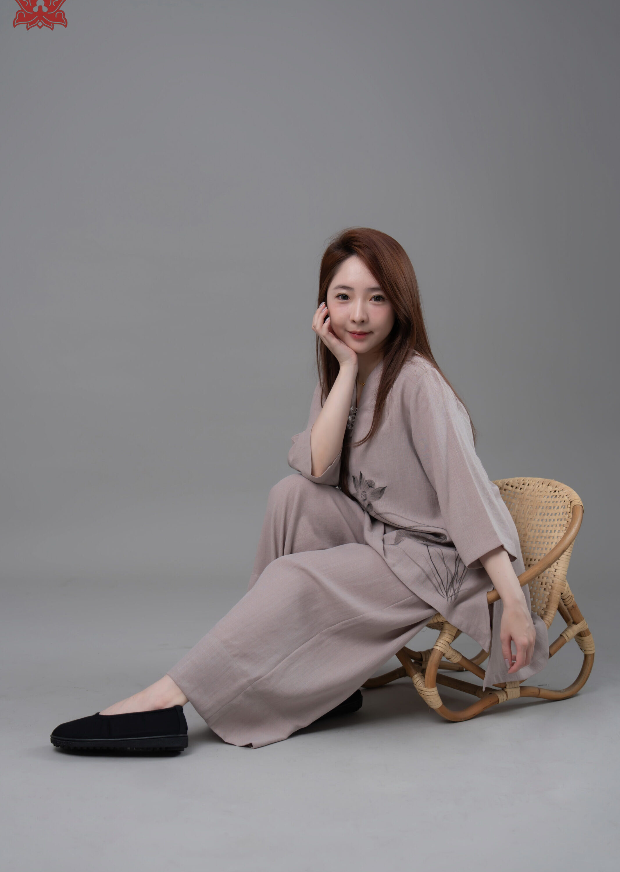 Bộ 3 nút ngọc trai vẽ (Xám)