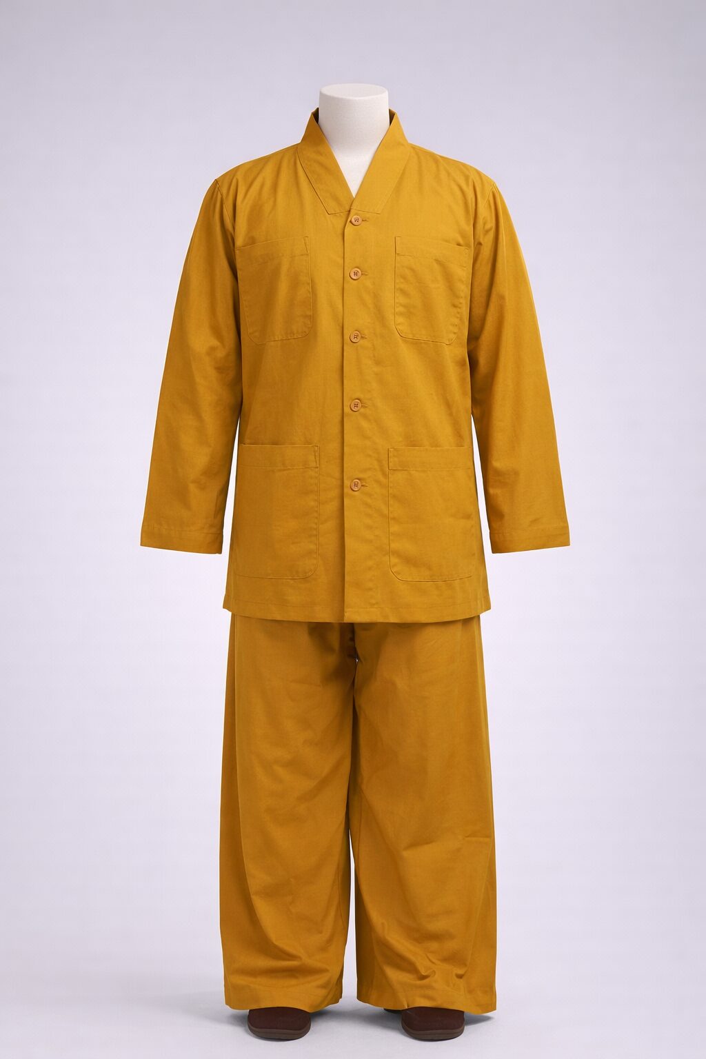 Bộ khoác ngắn vàng nâu nam