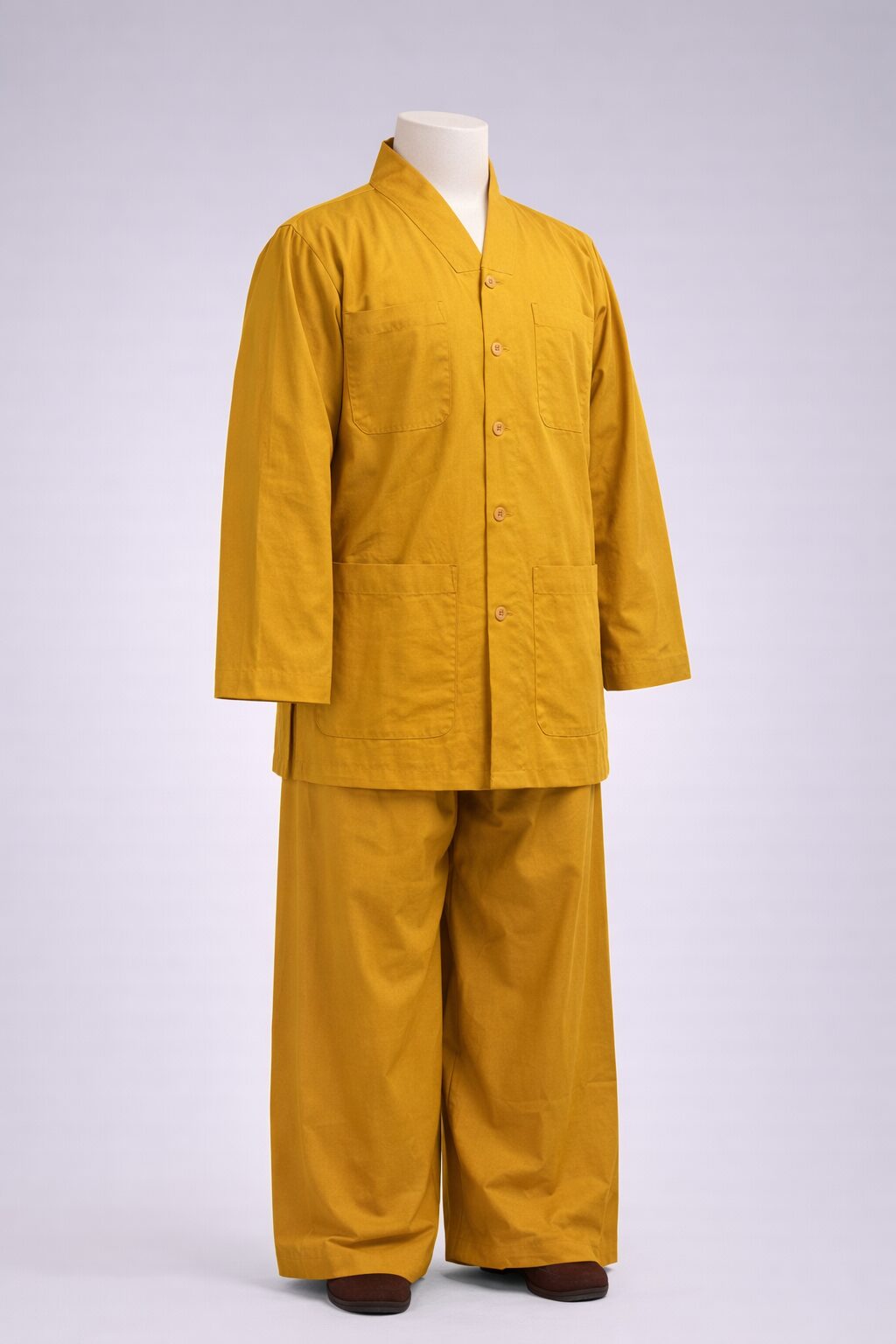 Bộ khoác ngắn vàng nâu nam