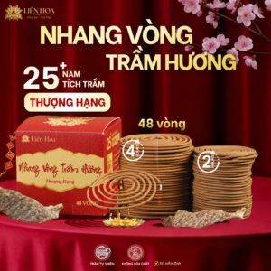 Nhang Vòng Trầm Hương THƯỢNG HẠNG (2H-4H) | Sạch | Thơm Sâu|100% Tự Nhiên | Phong Thủy