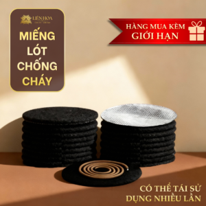 Combo Miếng lót chống cháy , Lót Đấy Lư Xông Trầm Hương - Dùng Cho Các Loại Trầm Đốt Liên Hoa (SL Lớn Giá Tốt)
