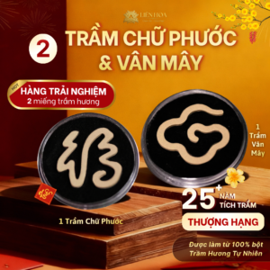 [Hàng Trải Nghiệm] 1 Trầm Chữ Phước + 1 Vân Mây