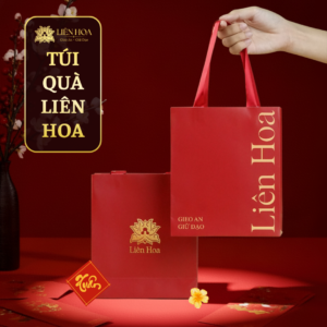 Túi Giấy Đỏ Liên Hoa - Mỗi Món Quà - Một Câu Chuyện - Sang Trọng & Tinh Tế Đến Từng Chi Tiết [Túi Quà]