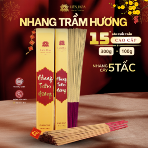 Nhang Trầm CAO CẤP 49cm(100gr - 300gr) | Trầm Sạch | Thơm | 100% Tự Nhiên | Thờ Cúng (Nhang 5 Tấc)