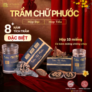 Trầm Chữ Phước ĐẶC BIỆT (Tiểu – Đại) – 10 miếng |Sạch | Thơm Dịu| 100% Tự Nhiên | Phong Thủy